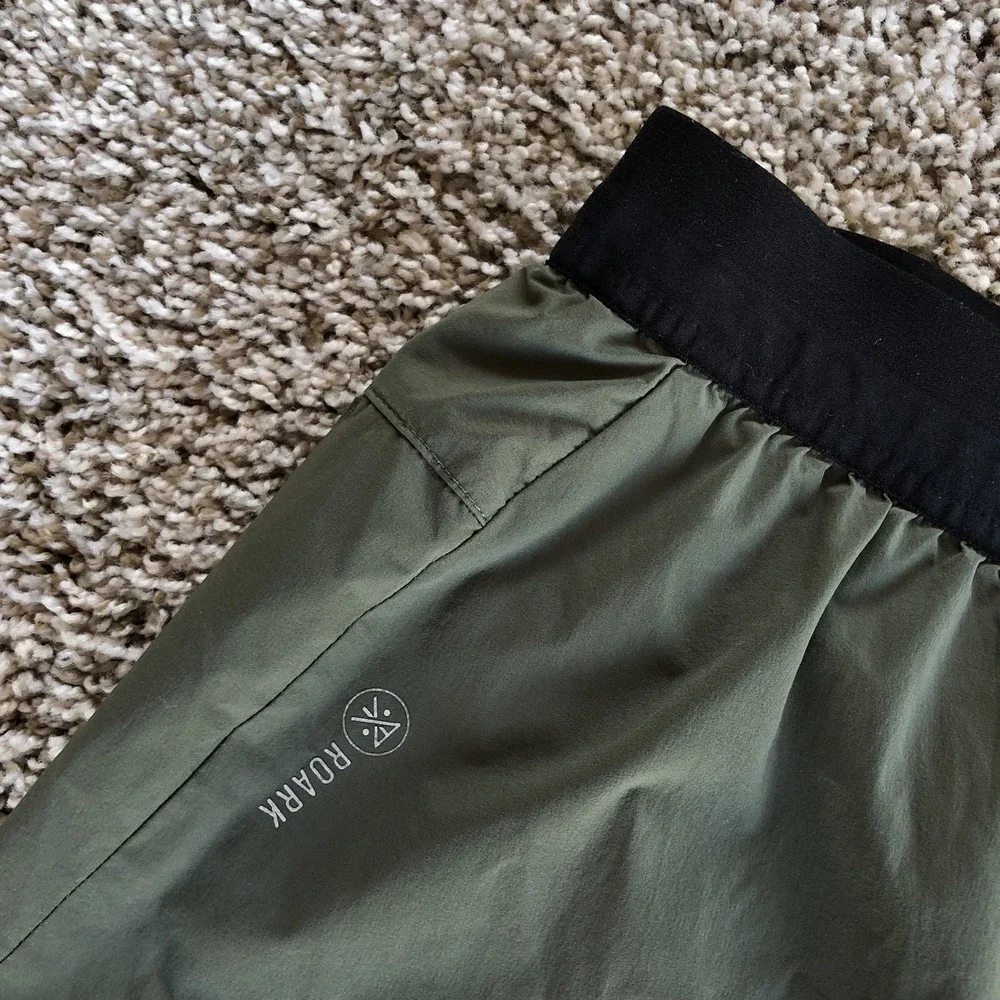 Roark Run Amok Shorts Mens Medium Green Athletic 5